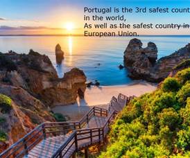 Portugal is the 3rd safest country in the world and the safest country in the European Union