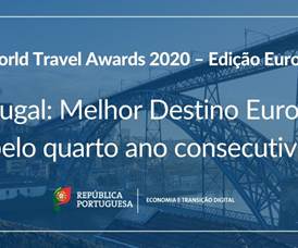 Portugal eleito melhor destino de turismo da Europa pelo quarto ano consecutivo 