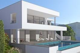Modern Villa under Construction with a superb Sea view and walking distance from the Beach